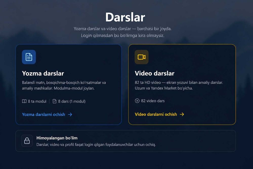 Tayyor onlayn ta'lim biznesi sotiladi (sayt + 15K Instagram)