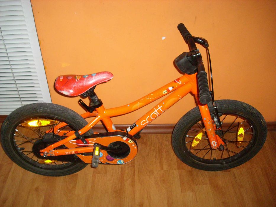 SCOTT 16 ″ АЛУМИНИЕВ USA Детски велосипед,колело със спомагателни колела.Промо!