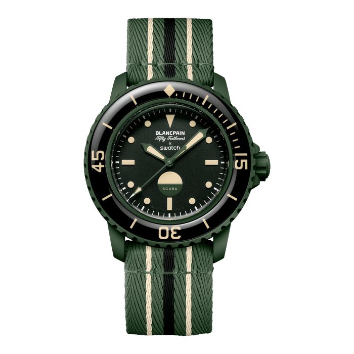 Blancpain X Swatch Scuba Fifty Fathoms Green Abyss