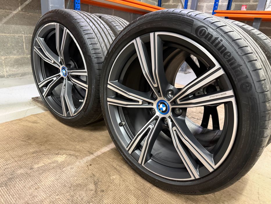 Jante ORIGINALE BMW Seria 3, 4 (G20, G22) R19 M793i Anvelope vata Continental