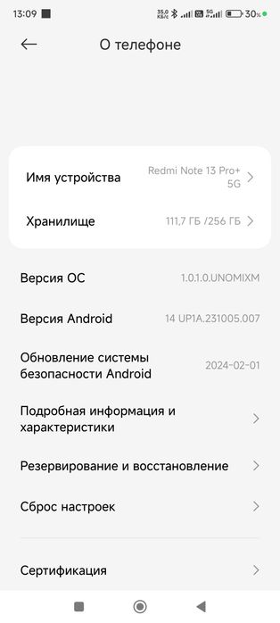 Redmi note 13 pro plus 5G 256gb
