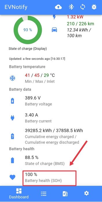 Hyundai ioniq ev  2018 ( Ёмкости, Soh 100%)