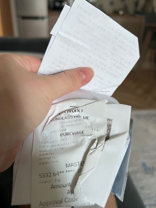 Ray ban оригинал с чеком