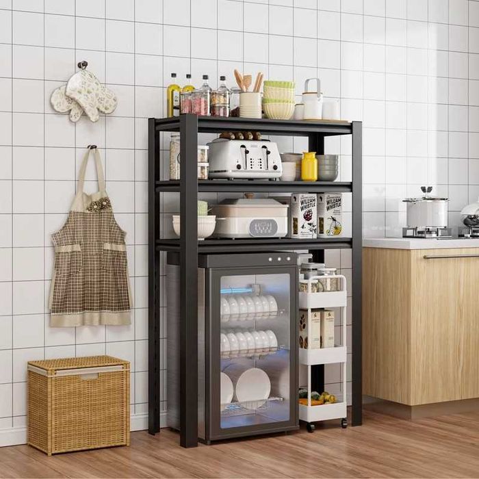 кухонный стеллаж/ металлические полки для приборов/стойка