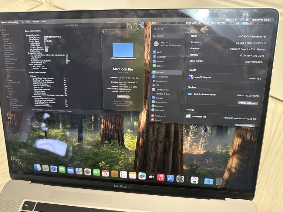 Laptop Apple MacBook Pro 16” 2020 i7 2.6Ghz 16Gb 512Gb