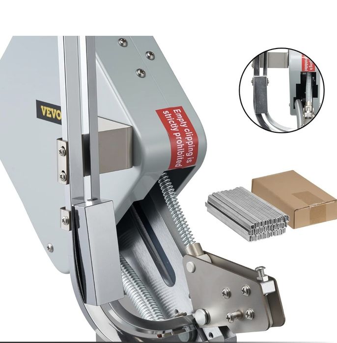 Клипс машина за запечатване на всякакви обвивки на колбаси,торбички..