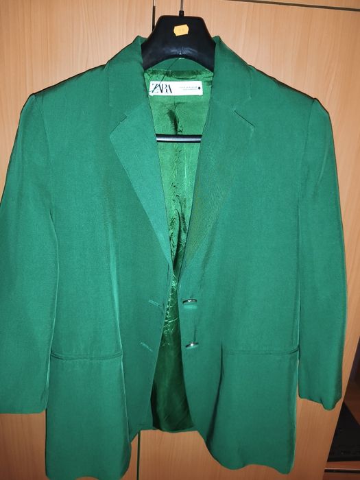 Sacou verde Zara subtire