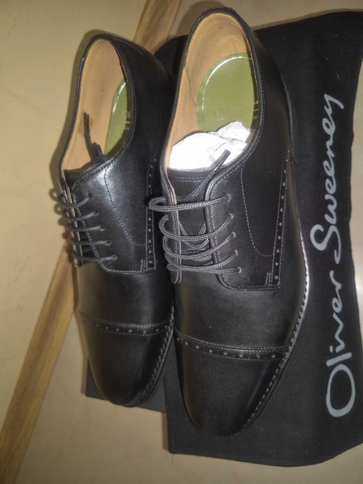 Oliver Sweeney,Temple Black.Оливер черни мъжки кожени официялни объвки