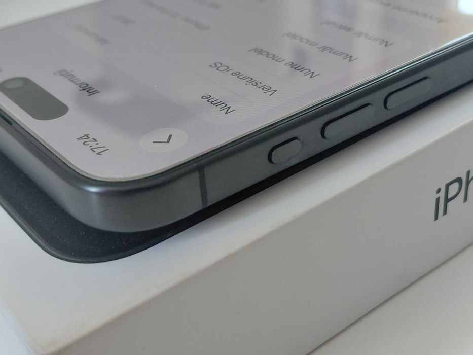 iPhone 15 Pro Max Titanium Black 512 GB impecabil