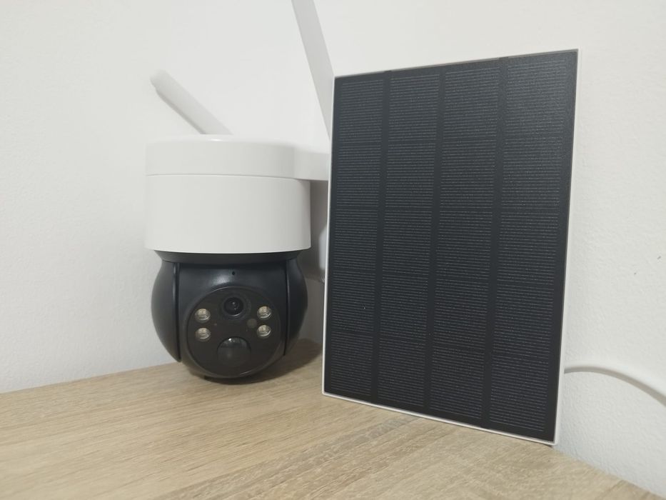 Camera Supraveghere Solară Wireless cu Wifi, Acumulatori, Panou Solar,iCsee