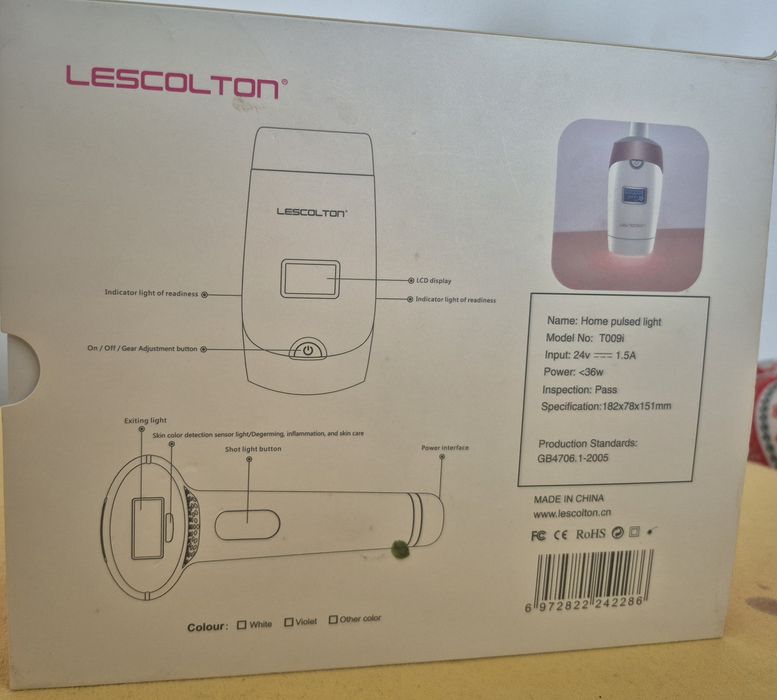 Epilare definitivă acasă – IPL LESCOLTON complet