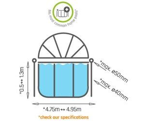 Нов купол/покривало за басейн EXIT 475-495 см, 16 ft