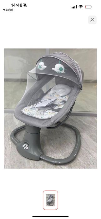 Детский шезлонг мятник