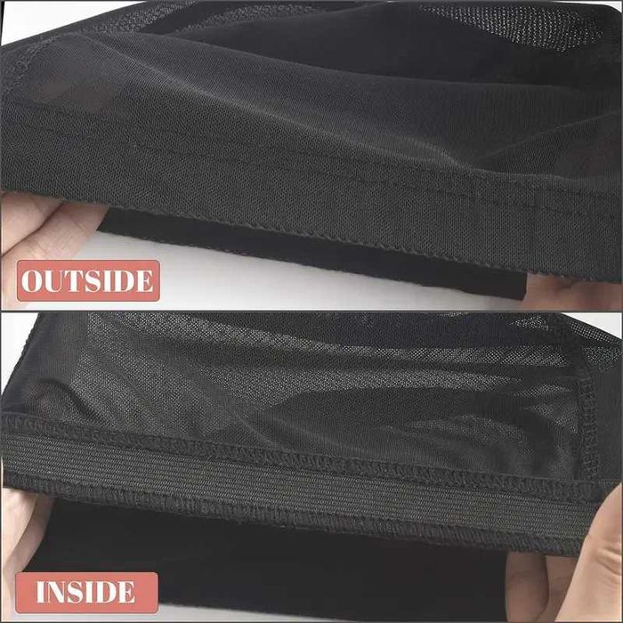 Дишаща черна мрежа за перуки за многократна употреба