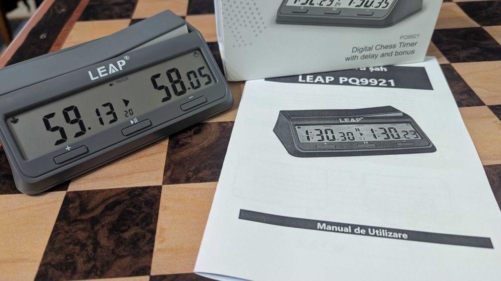 Ceas de sah Leap PQ9921 profesional, cronometrare FIDE. Nou Ocna Mures ...