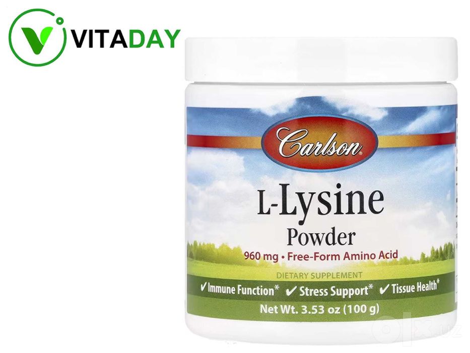 Carlson L-Lysine Powder L-лизин L-Lysine L-лизин L - Lysine L - лизин