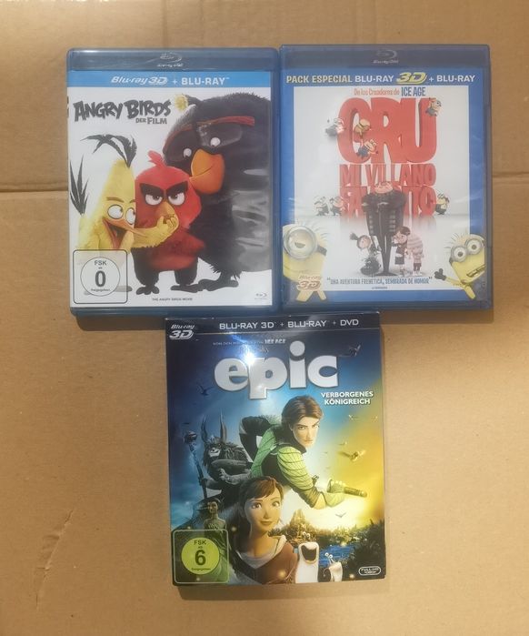 Filme blu ray 3d copii Angry Birds Epic Minions 3D bluray