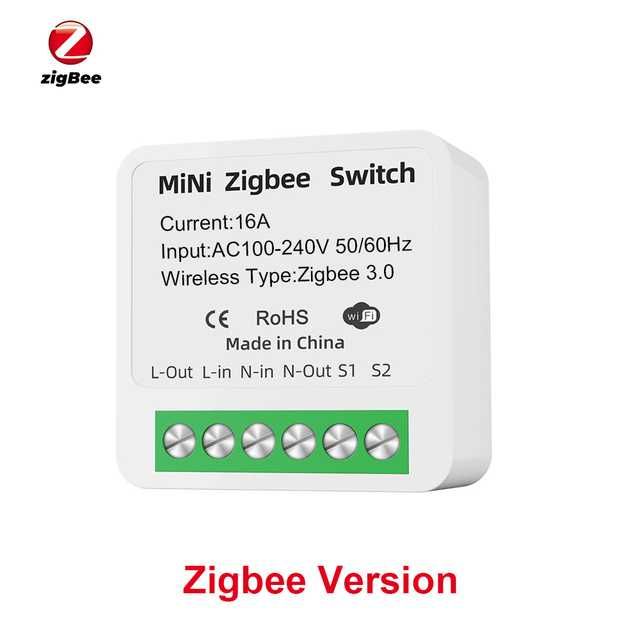 Умное реле Tuya , Smart Life 16A  Wi-Fi, 2 режима управления