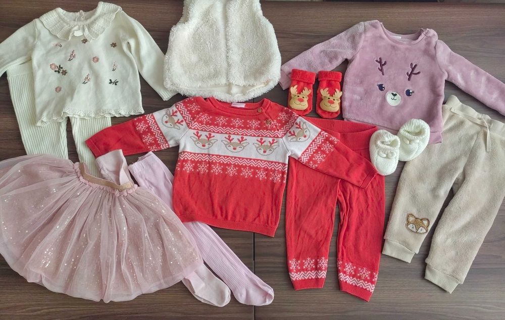 Бебешки дрехи за момиче 9-12м - 4комплекта