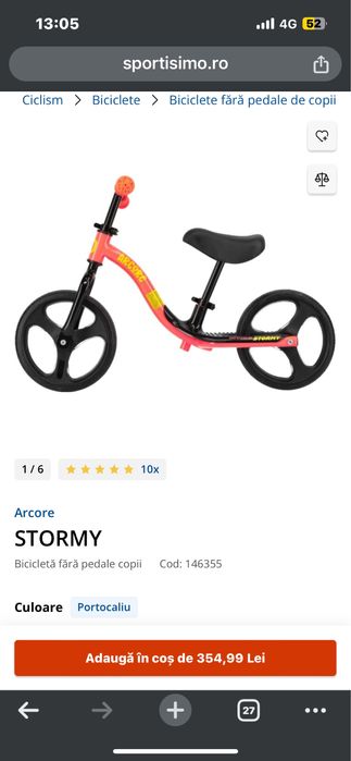 Bicicleta echilibru copii