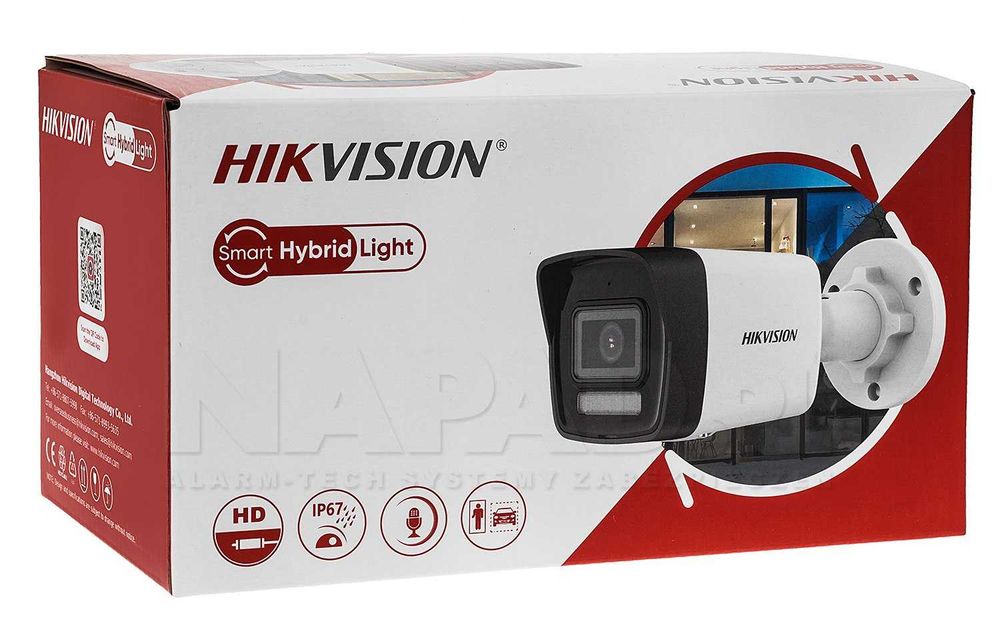 Camera IP Hikvision DS-2CD1043G2-LIU 4MP 2.8mm Smart Hybrid microfon PoE noua Sigilata