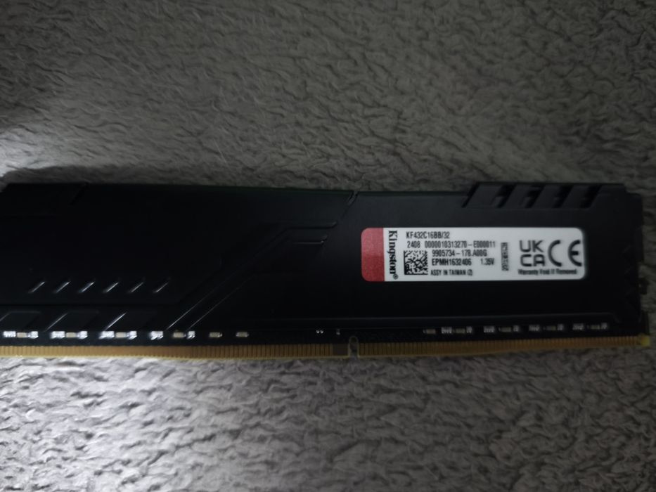 Memorie Kingston FURY Beast Black 32GB, DDR4-3200Mhz, CL16