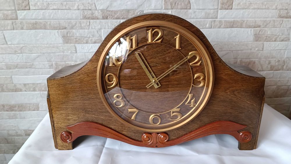 Стар руски каминен часовник - ВЕСНА / VESNA - 1975г.