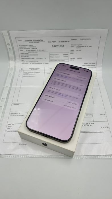 Amanet F28: Telefon Iphone 16 Pro Max 512GB Factura