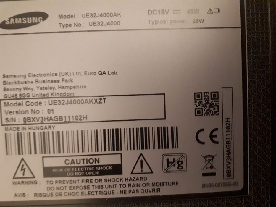 Samsung ue32j4000ak,ue32j4500aw,bn41-02358a,bn94-08202d,bn41-02360b