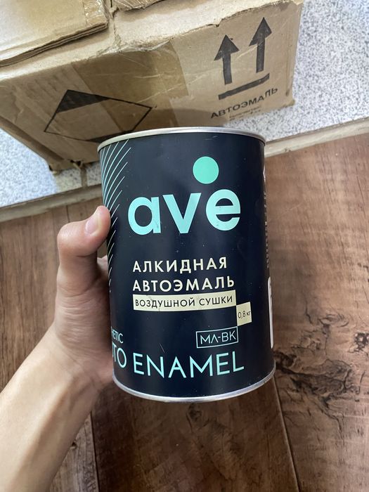 Алкидная автоэмаль черная