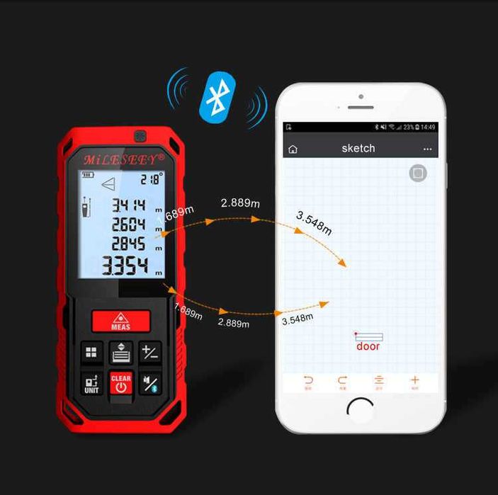 Продам Дальномер до 30 метров лазерная рулетка(новый)