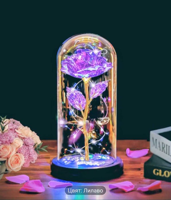 Valentine's Rose with LED light - Валентинова Роза с LED светлина