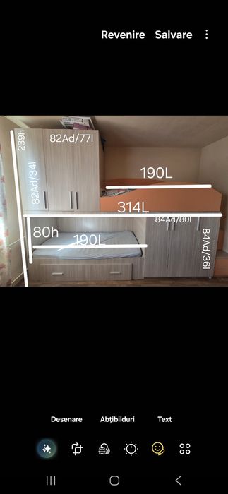 Vînd mobila dormitor pentru copii