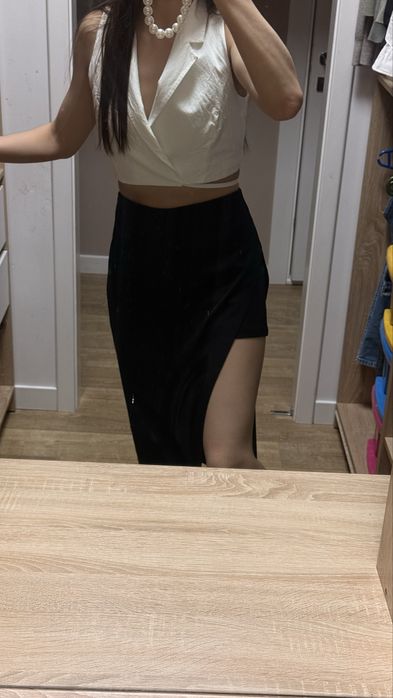 Юбка-шорты с вырезом Zara