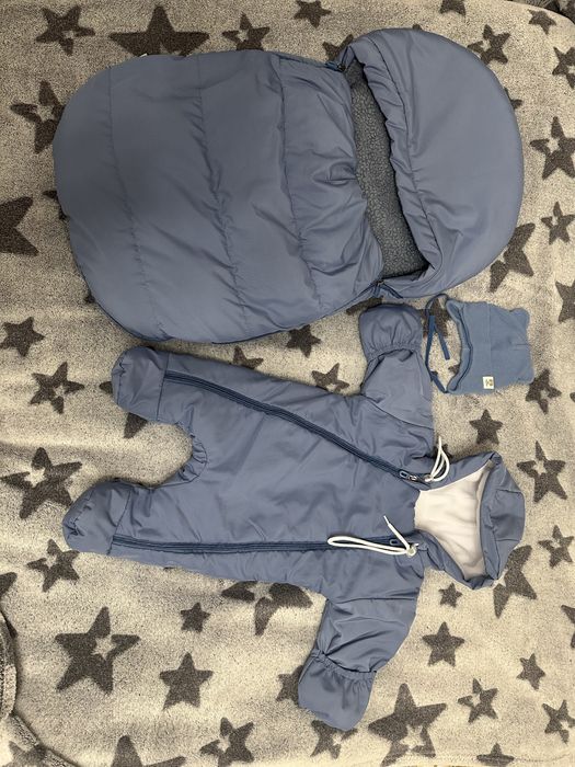 Комбинезон+кокон+шапочка