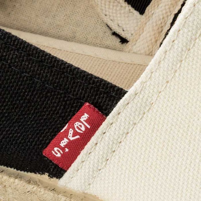 %ПРОМО% LEVI’S № 40 – Дамски ежедневни еспадрили "CREAMY BLACK" нови