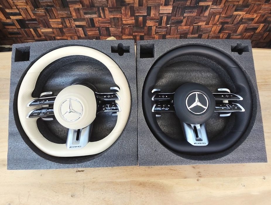 Volan Mercedes AMG  din Piele model 2025 compatibil 2008-2025