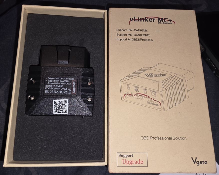 Vgate vLinker MC+ BtLE, професионален OBD2 интерфейс за iOS и Android