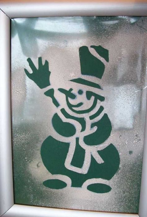 Шаблони за коледна украса на стъклени витрини, прозорци и врати