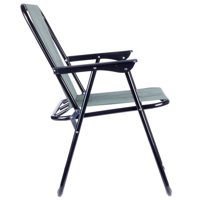 Сгъваем стол за къмпинг, градина , плаж и други, сив, 54 x44,5 x72,5cm