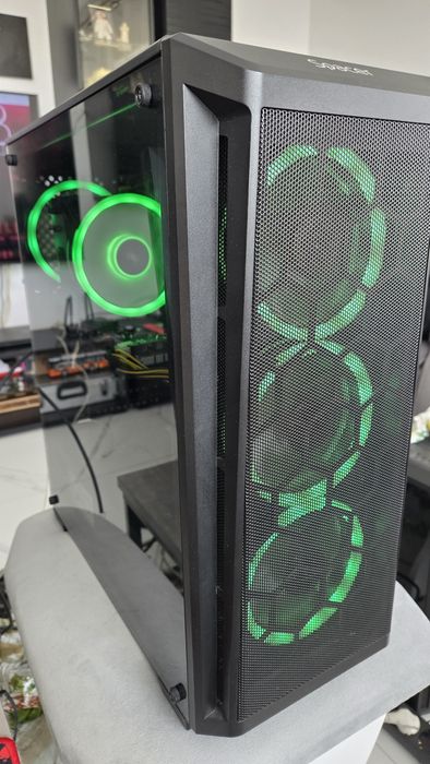 PC Gaming i5 9500-6core /RX580-8GB ddr5 / 16GB DDR4+ SSD + HDD + Monitor 24” + Tastatură + Mouse