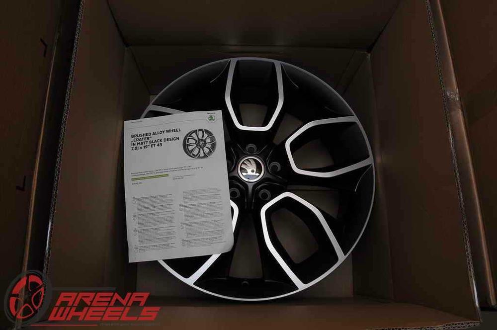 Jante Noi 19 inch Originale Skoda Kodiaq RS R19 Crater Black