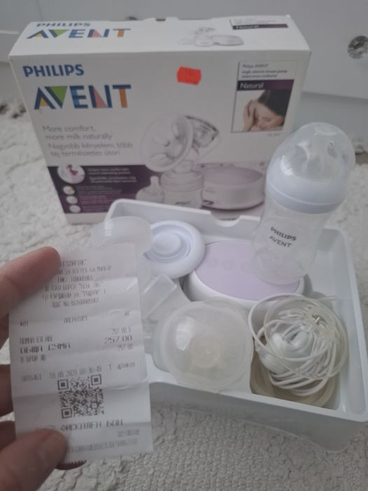 Помпа за кърма Philips Avent Comfort SCF332/01 Natural, Електрическа