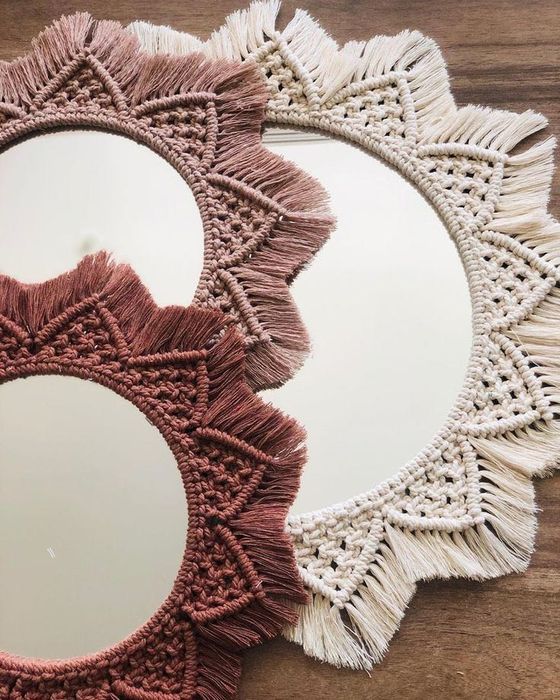 Макраме зеркало мастер класс