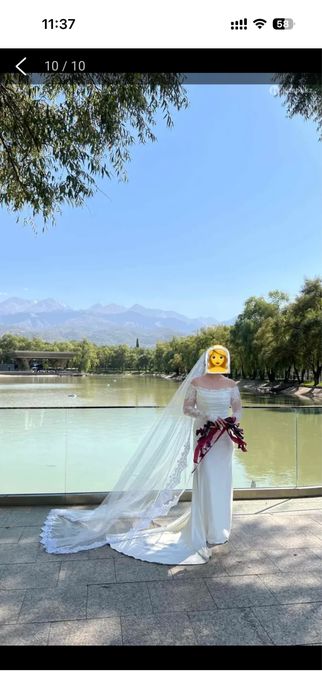 Свадебное платье фата в подарок