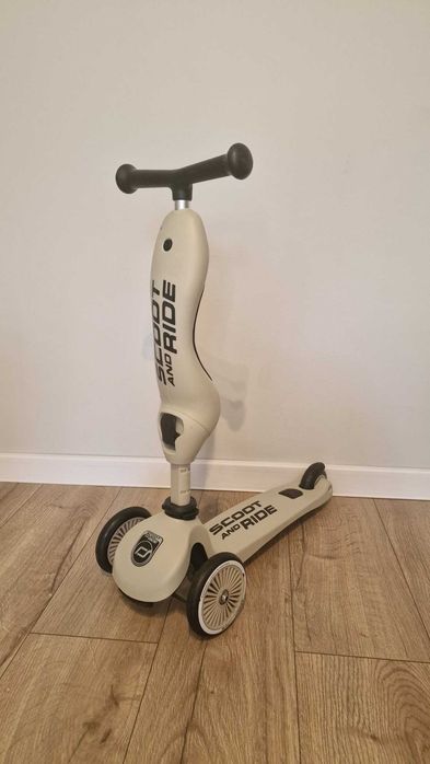 Scoot & Ride Highwaykick – trotinetă 2 în 1 cu șezut, Bej