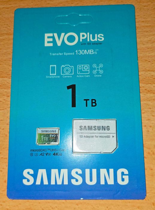 SAMSUNG EVO Select 1TB microSD с възможност за безплатна доставка до Speedy автомат