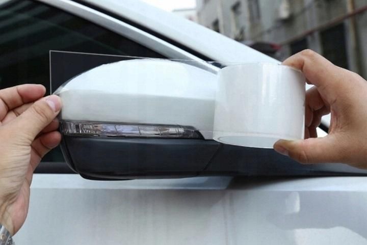 защитно тиксо за прагове на автомобил, прозрачно, 5мх5см amio ...