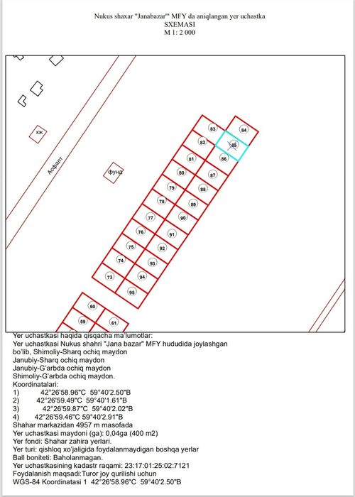 План сатилади. 60 млн