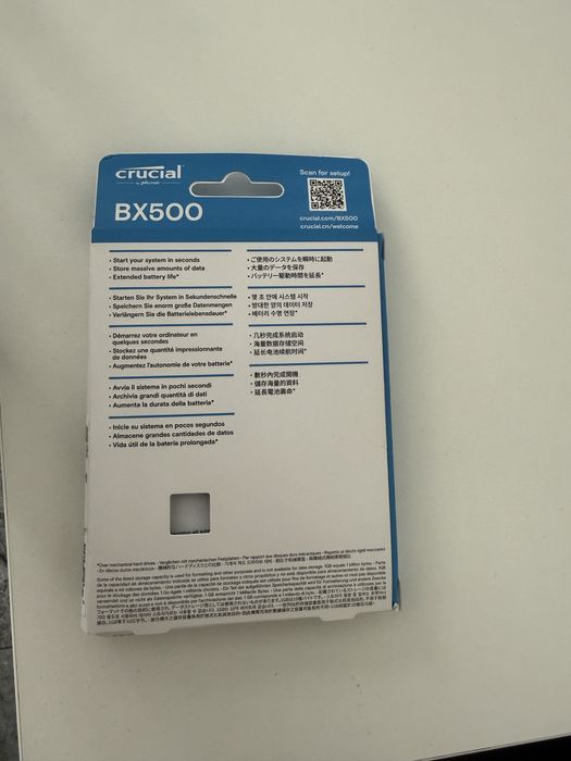 SSD Crucial BX500 2TB SATA III 2.5 inch – Nou, Desfăcut doar pentru poze